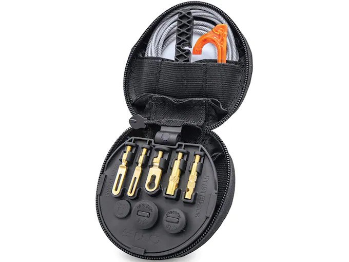 A round zip case with a fitted interior