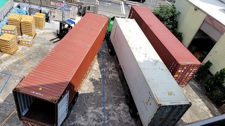Containers at the yard