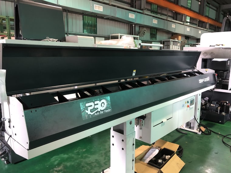 A CNC bar line at the factory