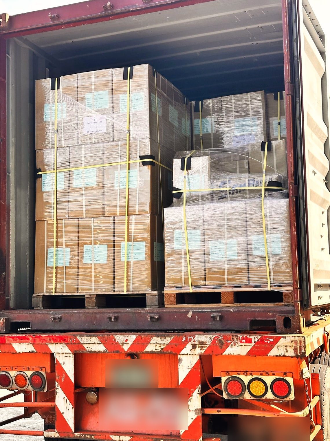 Consignment loading at origin, from factories Jack selected